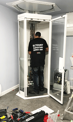 Eltouny Team Installing Terry Lifestyle Home Lift Company