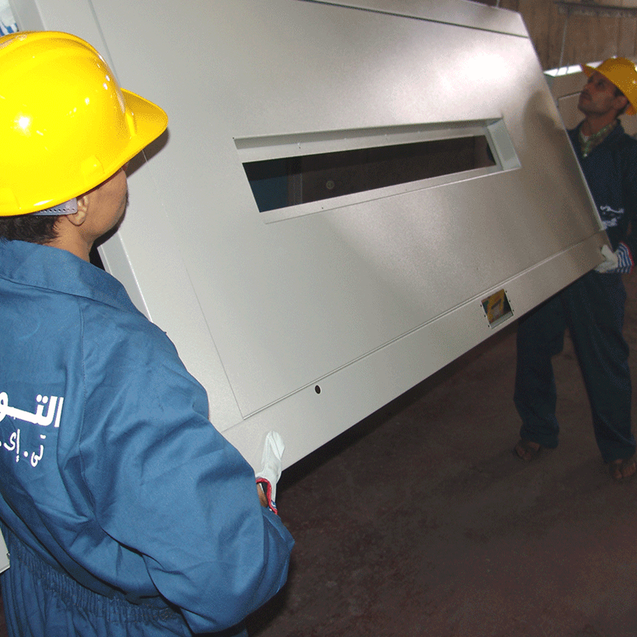 Eltouny Team Manufacturing Process of Elevators Doors